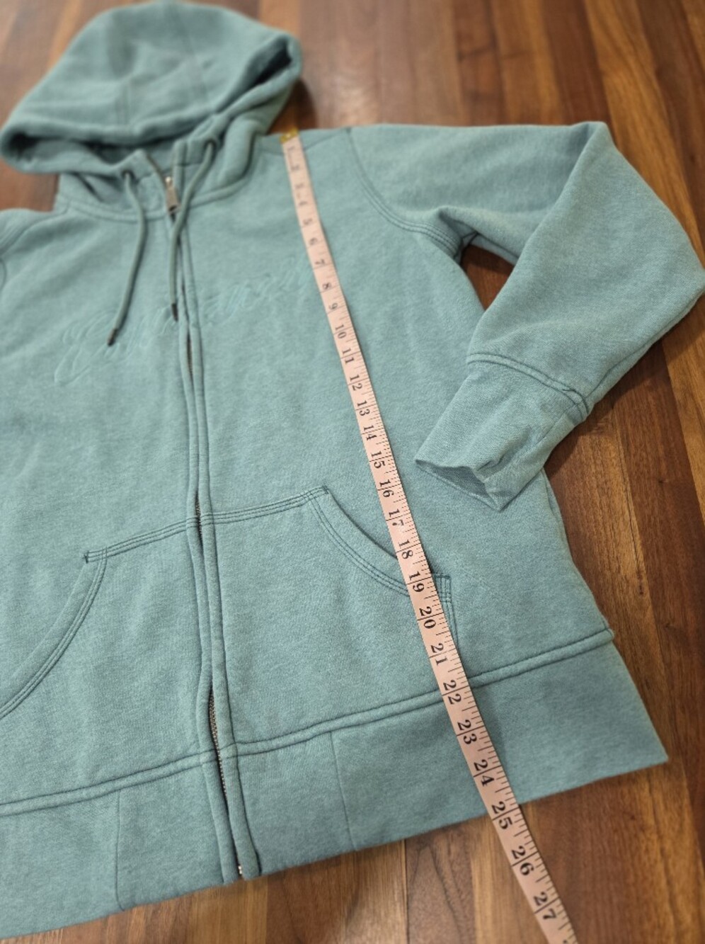 Carhartt Clarksburg Zip Front Sweatshirt Hoodie Heavyweight Fleece Size Large - Picture 4 of 9